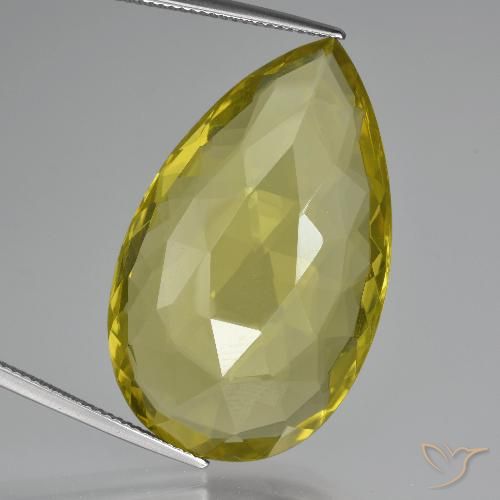 51.54ct Natural Amarillo piña Cuarzo, En forma de pera, VVS-VS