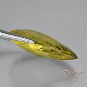 Cuarzo Amarillo piña natural de 51.54 ct, En forma de pera, VVS-VS