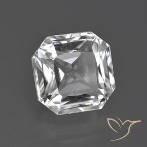 Cuarzo Blanco claro natural de 8.02 ct, Corte Octágono / Esmeralda, VVS-VS