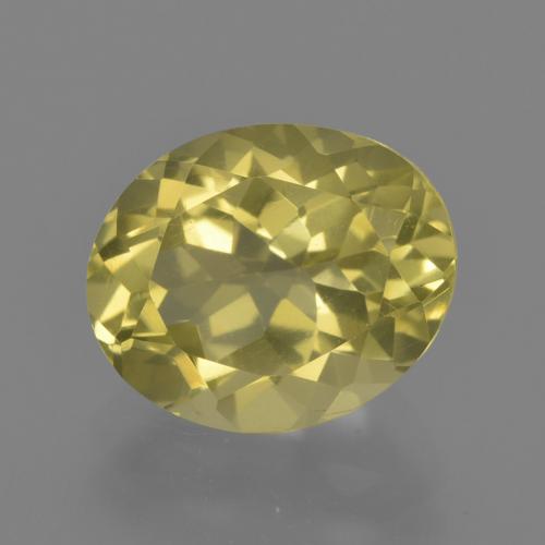 Cuarzo amarillo natural de 3,51 ct, corte óvalo, VS