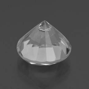 Cuarzo blanco natural de 6,13 ct, corte redondo, VVS