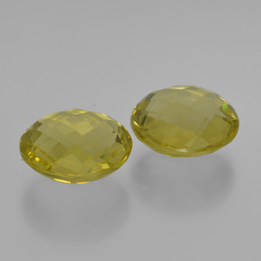 Gemas de cuarzo amarillo natural de  ct, corte redondo, VVS-VS