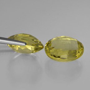 Gemas de Cuarzo Amarillo piña natural de 10.20 ct, Corte Redondo, VS