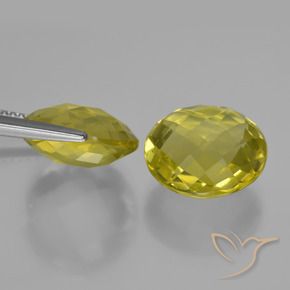 Gemas de Cuarzo Amarillo piña natural de 10.43 ct, Redondo, VVS-VS