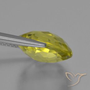 Cuarzo Amarillo medio natural de 5.33 ct, Redondo, VS