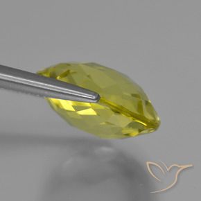 Cuarzo amarillo natural de 5,31 ct, corte redondo, VVS-VS
