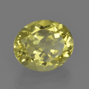 Cuarzo amarillo natural de 3,59 ct, corte óvalo, VS