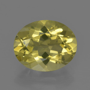 Cuarzo amarillo natural de 3,04 ct, corte óvalo, VS