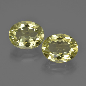 Gemas de cuarzo amarillo natural de 7,11 ct, corte óvalo, VS