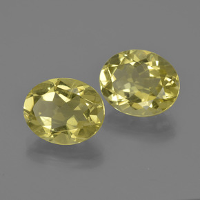 Gemas de cuarzo amarillo natural de 6,20 ct, corte óvalo, VS