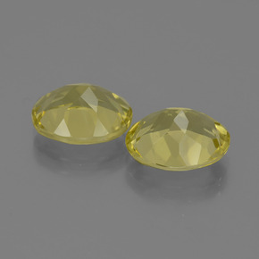 Gemas de cuarzo amarillo natural de 6,20 ct, corte óvalo, VS
