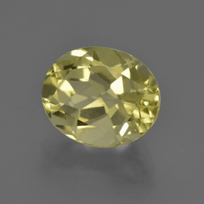 Cuarzo Limón natural de 3.76 ct, Corte Óvalo, VVS