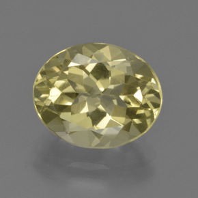 Cuarzo Amarillo laguna natural de 3.38 ct, Corte Óvalo, VVS-VS