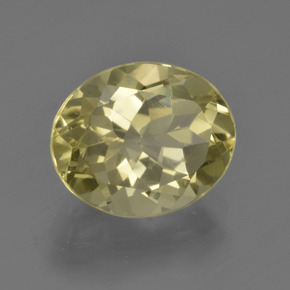 Cuarzo Amarillo laguna natural de 3.38 ct, Corte Óvalo, VVS-VS