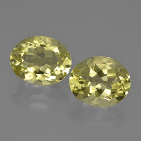 Gemas de cuarzo amarillo natural de 7,36 ct, corte óvalo, VVS-VS