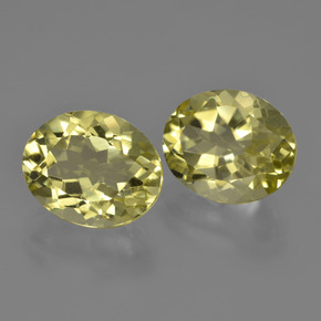 Gemas de cuarzo amarillo natural de 7,36 ct, corte óvalo, VVS-VS