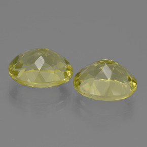 Gemas de cuarzo amarillo natural de 7,36 ct, corte óvalo, VVS-VS