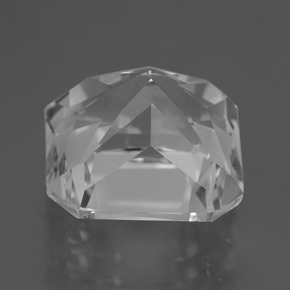 Cuarzo blanco natural de 6,46 ct, corte esmeralda, VVS-VS