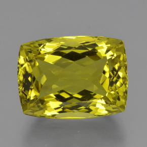 Cuarzo amarillo natural de 22,65 ct, corte cojín, VVS