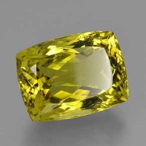 Cuarzo amarillo natural de 22,65 ct, corte cojín, VVS