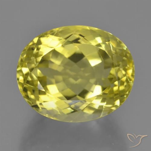 18.90ct Natural Amarillo medio Cuarzo, Ovalada, VVS-VS