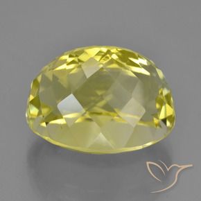 Cuarzo Amarillo medio natural de 18.90 ct, Ovalada, VVS-VS