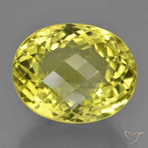 22.75ct Natural Amarillo intenso Cuarzo, Ovalada, VVS-VS