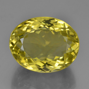 Cuarzo Amarillo piña natural de 16.04 ct, Corte Óvalo, VVS-VS