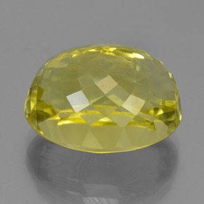 Cuarzo Amarillo piña natural de 16.04 ct, Corte Óvalo, VVS-VS