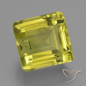 Cuarzo Amarillo maíz natural de 17.49 ct, Corte Octágono / Esmeralda, VVS-VS