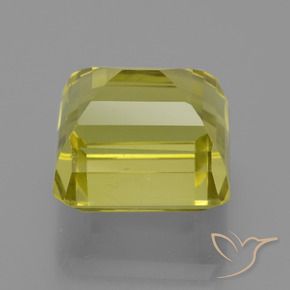 Cuarzo Amarillo maíz natural de 17.49 ct, Corte Octágono / Esmeralda, VVS-VS