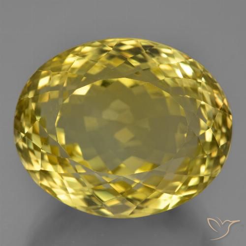 28.14ct Natural Amarillo medio Cuarzo, Ovalada, VVS