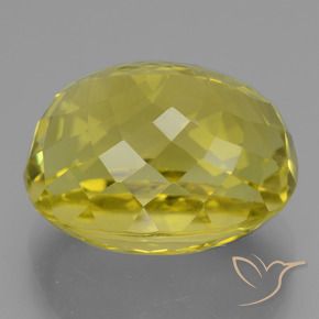 Cuarzo Amarillo maíz natural de 21.76 ct, Ovalada, VVS