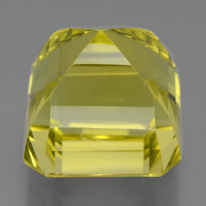Cuarzo Limón natural de 20.86 ct, corte esmeralda, VVS-VS
