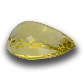 Cuarzo amarillo natural de 17,50 ct, en forma de pera, VVS