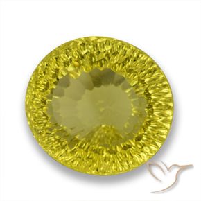 Cuarzo Amarillo medio natural de 70.69 ct, Ovalada, VVS-VS