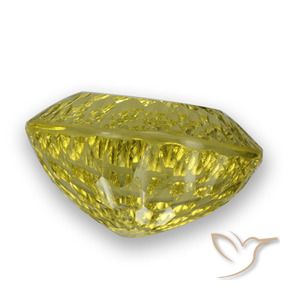 Cuarzo Amarillo intenso natural de 64.36 ct, Ovalada, VVS