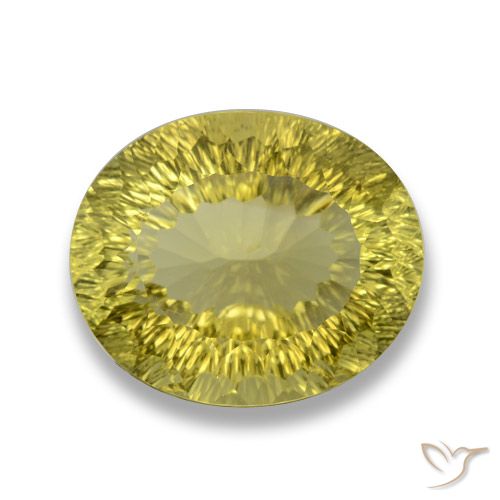 30.65ct Natural Amarillo piña Cuarzo, Ovalada, VVS