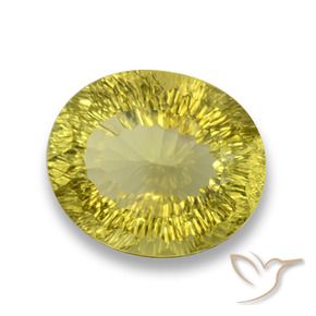 Cuarzo Amarillo piña natural de 30.65 ct, Ovalada, VVS