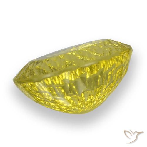 Cuarzo Amarillo vivo natural de 57.99 ct, Ovalada, VVS