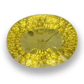 Cuarzo Amarillo oscuro medio natural de 70.83 ct, Corte Óvalo, VVS