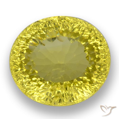 38.26ct Natural Amarillo abejorro Cuarzo, Ovalada, VVS