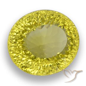 Cuarzo Amarillo abejorro natural de 38.26 ct, Ovalada, VVS