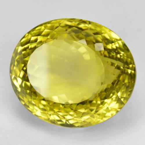 Cuarzo Amarillo medio natural de 49.99 ct, Ovalada, VVS