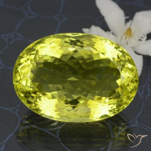 44.72ct Natural Amarillo limón Cuarzo, Ovalada, VVS-VS