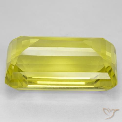 Cuarzo Amarillo medio natural de 41.42 ct, Corte Octágono / Esmeralda, VVS