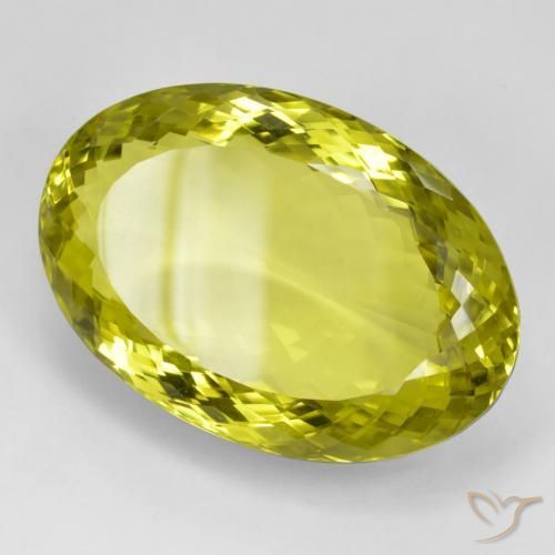 Cuarzo Amarillo vívido natural de 94.12 ct, Ovalada, VVS