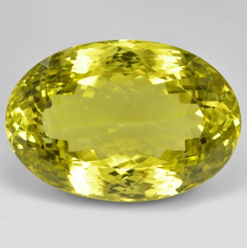 Cuarzo Amarillo vívido natural de 101.43 ct, Corte Óvalo, VVS