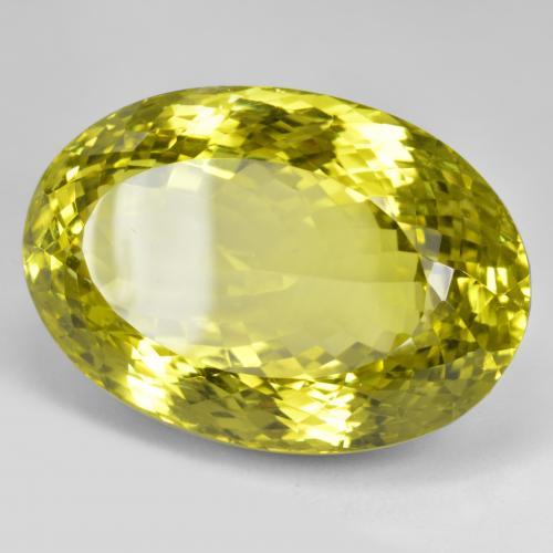 Cuarzo Amarillo vívido natural de 101.43 ct, Corte Óvalo, VVS