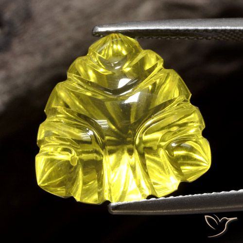 13.92ct Natural Amarillo intenso Cuarzo, Trillón, Transparente